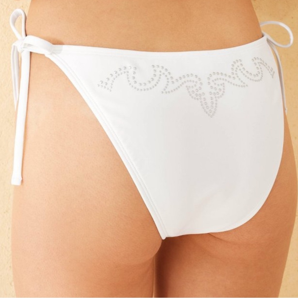 NWT Wild Fable White Bikini Bottom with studded back